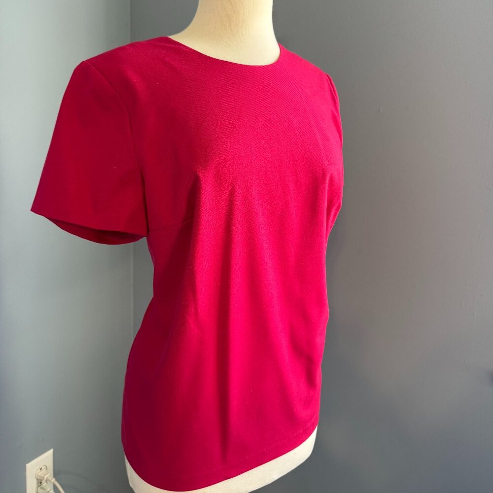 Banana Republic Fuchsia Back Bow Blouse Size M